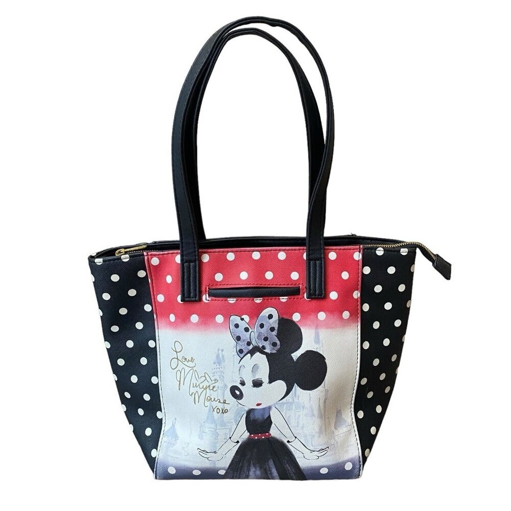 Disney Parks Tote Shoulder Bag Purse Love Minnie Mouse XOXO